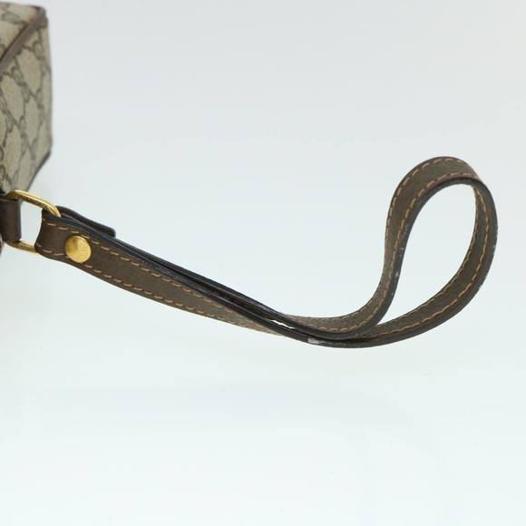 GUCCI GG Canvas Clutch Bag PVC Leather Beige 156.01.053 Auth yk8651 - Picture 7 of 16